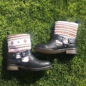 Too Be Announced Aztec Moto/Combat Boots